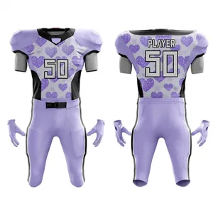 OEM American Football Uniform Set Durable Polyester Jersey <b>Pants</b> Custom Team Wear Custom Sublimation American Football Jersey - Product Image 1