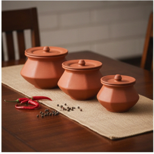 Service de table classique en terre cuite - Durable, réutilisable, portable avec cuillère/fourchette/couteau/baguettes - Product Image 3