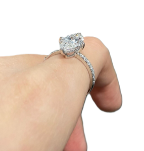 Wholesale Cut Marquise Lab Grown Diamond 14K 18K White Gold 925 Sterling <b>Silver</b> Promise <b>Ring</b> Prong <b>Statement</b> Wedding Jewelry - Product Image 6