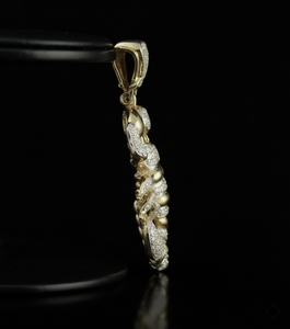 จี้รูปแมงป่องประดับเพชรแบบ Iced Out ทำด้วยมือจากทองคำขาว 925 ประดับเพชรแบบ Micro Pave พร้อมโลหะขัดเงา - Product Image 2