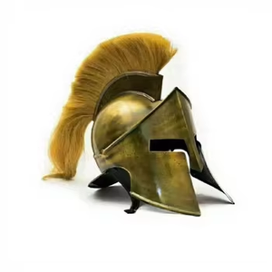 Casco Corintio Griego Vintage de Milap Industries, Acabado en Oro Pulido, Hecho a Mano, Armadura Metálica Medieval, Decoración, Regalo para Boda - Product Image 3