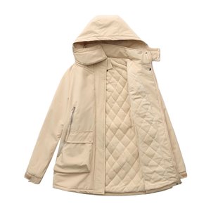 Doudoune Ultra Légère Femme Pliable Sportive Hiver Coupe-Vent à Capuche Polyester Performance Athlétique Vêtement d'extérieur avec Poches - Product Image 3