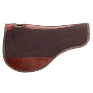 <span class=keywords><strong>Tapis</strong></span> <span class=keywords><strong>de</strong></span> <span class=keywords><strong>selle</strong></span> tout usage en polaire violette avec accents noirs <span class=keywords><strong>et</strong></span> doublure en laine pour l'équitation - Product Image 3