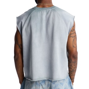 Camiseta Deportiva Corta para Hombre, Corte Holgado, Estilo Vintage, Sin Mangas, Jersey Sin Costuras, Secado Rápido y Transpirable - Product Image 2