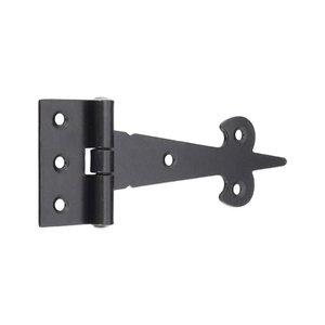 Factory Direct Cast <b>Iron</b> Door Hinge Decorative Black T Strap Gate Hinge for Wooden Fence And Rustic Barn Door Hardware On Sale - Product Image 2
