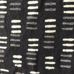 Tissu en coton imprimé à la main en gros – Tissu en coton indien à rayures noires et blanches pour fournisseurs de vêtements et de textiles - Product Image 1