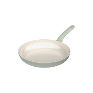 Ceramic Non-Stick Frying Pan Round Minimalist Design Silicone Handle <b>For</b> Gas And <b>Induction</b> Cooker Hand Wash Only - Product Image 1