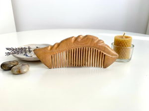 Peigne à cheveux en bois biologique, anti-casse, anti-statique, outil de coiffage pour femmes, hommes et enfants, de qualité supérieure - Product Image 4