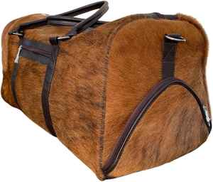 Bolsa de Viaje de Cuero Genuino, Estilo Vintage, con Cierre, Ligera, Hecha a Mano, Portátil, de Gran Capacidad, Unisex - Product Image 4