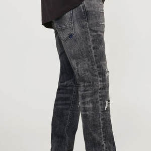 Jeans modernes coupe droite slim, style classique, tissu extensible, décontractés, pour tous les jours, pantalon tendance - Product Image 5