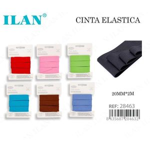 Nastro elastico Ilan 20 mm x 2 m per forniture di cucito e artigianato - Product Image 1