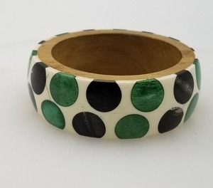 Bracelets en résine faits à la main, accessoires de mode haut de gamme pour femmes, qualité d'exportation en gros, modèle TCE Tce00 - Product Image 4