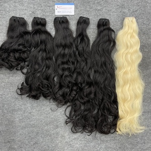 Extensions de cheveux humains vietnamiens de qualité supérieure, tissage double machine, ondulés naturels, prêts à être expédiés - Product Image 6