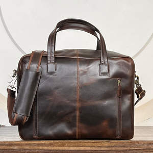 Bolsa de Pañales Multifuncional de Gran Tamaño, Hecha a Mano en Cuero, con Cierre y Múltiples Compartimentos, para Viaje - Product Image 5