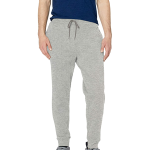 Anti Wrinkle <b>Jogger</b> Pants Men Breathable Cotton Polyester Blend Drawstring Waist <b>Slim</b> Sweatpants - Product Image 1