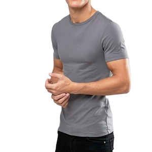 Nouveau T-shirt en gros personnalisé 100 % coton, vintage noir surdimensionné, délavé à l'acide pour hommes - Product Image 1
