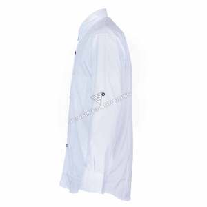 OEM Customizable Traditional German Bavarian <b>White</b> <b>Shirt</b> <b>Long</b> <b>Sleeves</b> 100% Cotton Solid Pattern Regular Fit Summer Breathable - Product Image 4