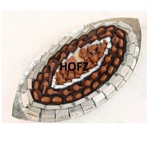 Bandeja de Metal Decorativa Grabada a Mano con Forma Personalizada para Servir Alimentos, Decoración para Mesa de Comedor en Casa u Hotel - Product Image 5