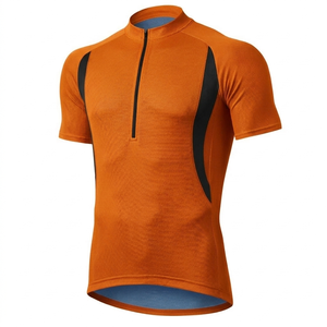 Camiseta de Ciclismo de Poliéster y Elastano Transpirable de Secado Rápido Personalizada al por Mayor, Camiseta Deportiva de Manga Corta para Sublimación - Product Image 3