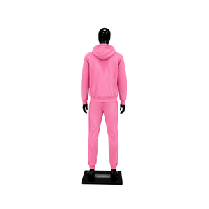 Conjunto Deportivo Rosa para Hombre, con Logotipo Personalizado, Sudadera con Cremallera Completa y Pantalones Jogger, Ropa Deportiva Urbana, Informal, para Gimnasio y Entrenamiento, Venta al Por Mayor, OEM - Product Image 2