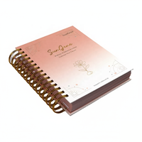 Individuell Bedruckter 2026 Lernkalender A5 mit Goldspiralbindung, Papier-Tagebuch, Planer, Notizbuch für Tägliche, Wöchentliche und Monatliche Terminplanung