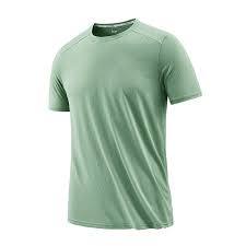 Camiseta de entrenamiento de alto rendimiento personalizada para hombre - Camiseta de malla Birdseye ligera verde salvia premium - Camiseta deportiva de secado rápido para gimnasio - Product Image 3