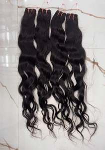 Cabello Indio Virgen Premium, Cabello Indio Ondulado a Granel, Extensiones de Cabello Indio Virgen de un Solo Donante, Cabello de Templo, Precio de Oferta por Proveedor - Product Image 3