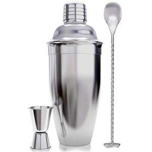 Shaker à cocktails en métal, prix bas, mini shaker à cocktails en métal argenté personnalisé, shaker à cocktails unique, mélangeur de boissons - Product Image 2