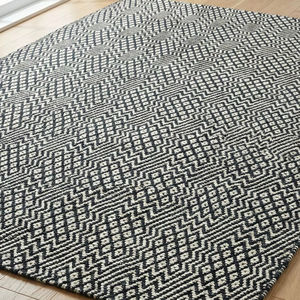 Alfombra de Lana y Yute Tejida a Mano, Reversible, Antideslizante, Apta para Mascotas, de Lujo para el Hogar, Lavable, para Dormitorio - Product Image 2