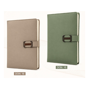 Agenda de Cuero PU, Diario, Planificador con Cierre de Correa para Oficina, Reuniones de Negocios, Escritura de Notas y Set de Regalo Personalizado - Product Image 1