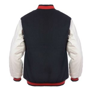 OEM Wholesale Wool <b>Leather</b> Sleeves College Custom Men Baseball Varsity <b>Jacket</b> New Men <b>Winter</b> Unisex Button Down Varsity <b>Jacket</b> - Product Image 1