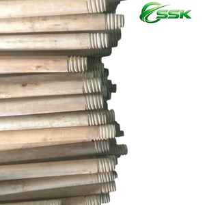 Vietnam Factory Natural Wooden <b>Broomstick</b> PVC Broom Head Varnished Wooden Flagged Bristle Easy Cleaning for Garden Home Use - Product Image 5
