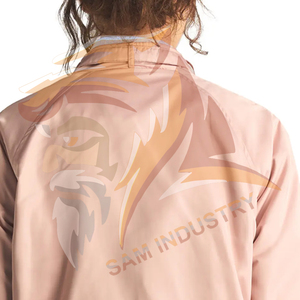 OEM Custom <b>Women's</b> <b>Plus</b> <b>Size</b> Satin <b>Jacket</b> Long Sleeve Zip-Up Closure <b>Women</b> Satin <b>Jackets</b> For Online Sale - Product Image 6