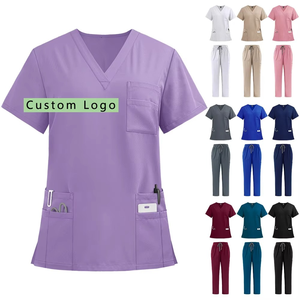 New Style Stylish Dental Medical Uniform Women <b>Scrub</b> <b>Set</b> Women's Surgery Medical Wholesale <b>Scrubs</b> Uniforms <b>Set</b> - Product Image 5