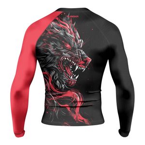 Custom Made OEM Unisex Rashguard UPF 50 UV Protection Sublimation Slim Fit Compression Polyester Wholesale Factory OEM Wholesale - Product Image 5