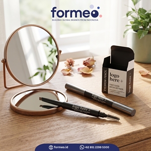 Personalización del Color de su Logotipo de Marca, Lápiz de Cejas y Delineador de Ojos Profesional de Indonesia, de ABS Impermeable de Buena Calidad y Larga Duración - Product Image 4