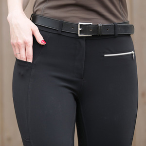 High Quality 4-way Stretch Horse Riding Breeches <b>Leggings</b> Tights <b>Equestrian</b> Wear Pants on Technical Fabric with Soft Feel - Product Image 2