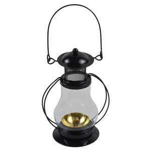 Black <b>Light</b> <b>Blue</b> Iron Handmade Eco-Friendly <b>Tea</b> <b>Light</b> <b>Holder</b> with Painted Design for Indoor Festive Wedding Parties - Product Image 2