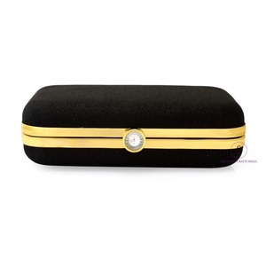 Magnifique sac à main noir brillant pour femme, pochette de soirée Sagun avec chaîne amovible, sacs à main pour femmes - Product Image 2