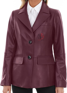 Hot Selling <b>Men's</b> Casual Color Leather Open Front Mandarin Collar Waterproof Breathable Winter Work Office <b>Long</b> <b>Jacket</b> New Style - Product Image 3