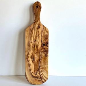 Planche à découper en bois d'olivier avec poignée, planche de service durable pour la cuisine, le fromage et le pain - Product Image 5