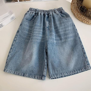 Pantalones Cortos de Mezclilla con Lavado Ácido OEM, Estilo Urbano Vintage, Corte Holgado, de Algodón, Proveedor Personalizado - Product Image 4