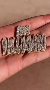 Colgante de Letra 3D Personalizado con Nombre en Oro Sólido y Plata 925, con Moissanita D VVS, Estilo Hip Hop, para Hombre y Mujer - Product Image 4