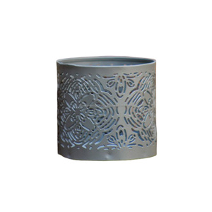 New Design Round Iron <b>Tea</b> Light Candlestick Holder with White Finish For Lighting Unique Metal <b>Candle</b> Holder - Product Image 6