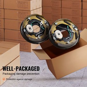 Conjunto de Frenos Eléctricos para Remolque, 10'' x 2-1/4'', 1 Par, Kit de Frenos Eléctricos Autoajustables, 3500 Libras, Eje de 4 Orificios, para Camiones - Product Image 3