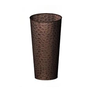 Grand pot rond en cuivre avec support pour plantes, pour intérieur et extérieur, avec insert de drainage, grand pot décoratif pour le sol, écologique et durable - Product Image 4