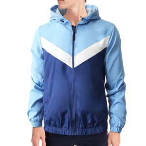 OEM High Quality Custom Logo Outdoor New Trend Water Resistant Recycled Nylon Fabric Unisex Packable Zip up Hoodie Windbreaker - Product Image 3