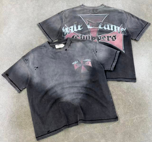 เสื้อยืดสตรีทแวร์ผู้ชายลายกราฟิกพิมพ์ DTG สไตล์วินเทจฟอกสีแบบ Stone Washed ยี่ห้อ Rip Curl ผ้าฝ้าย 100% ทรงโอเวอร์ไซส์ แห้งเร็ว - Product Image 2