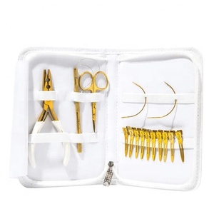 Cheveux | Kit d'outils d'extension de cheveux de trame or - Product Image 1