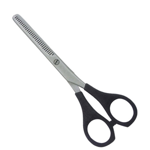 Tijeras de entresacar para barbería, con revestimiento de papel azul, hechas con acero inoxidable alemán, tijeras profesionales de alta calidad - Product Image 3